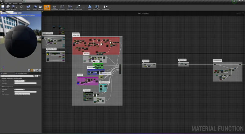 Commercial Material System 主材质函数