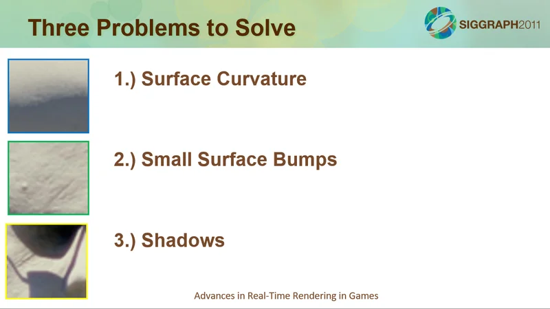 SSS 的三个视觉要素：Surface Curvature / Small Surface Bumps / Shadows