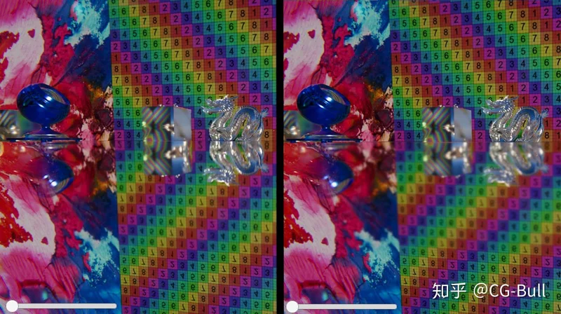 低粗糙度分级前后对比（左为改进后，右为改进前）