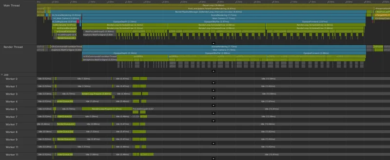 原生管线 Draw 阶段 Profiler（RenderLoopNewBatcher.Draw / SRPBatcher.Flush）